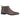 Botas Chelsea masculinas de cano curto, forradas em camurça cinza.