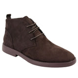 Botas Chukka Desert Masculinas de Cano Curto com Cadarço na Cor Marrom