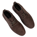 Botas Chukka Desert Masculinas de Cano Curto com Cadarço na Cor Marrom