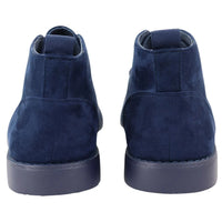 Botas Chukka Desert de cano curto com cadarço, cor azul marinho, para homem.