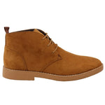 Botas Chukka Desert de cano curto com cadarço, cor bege, para homem.