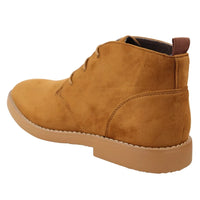 Botas Chukka Desert de cano curto com cadarço, cor bege, para homem.