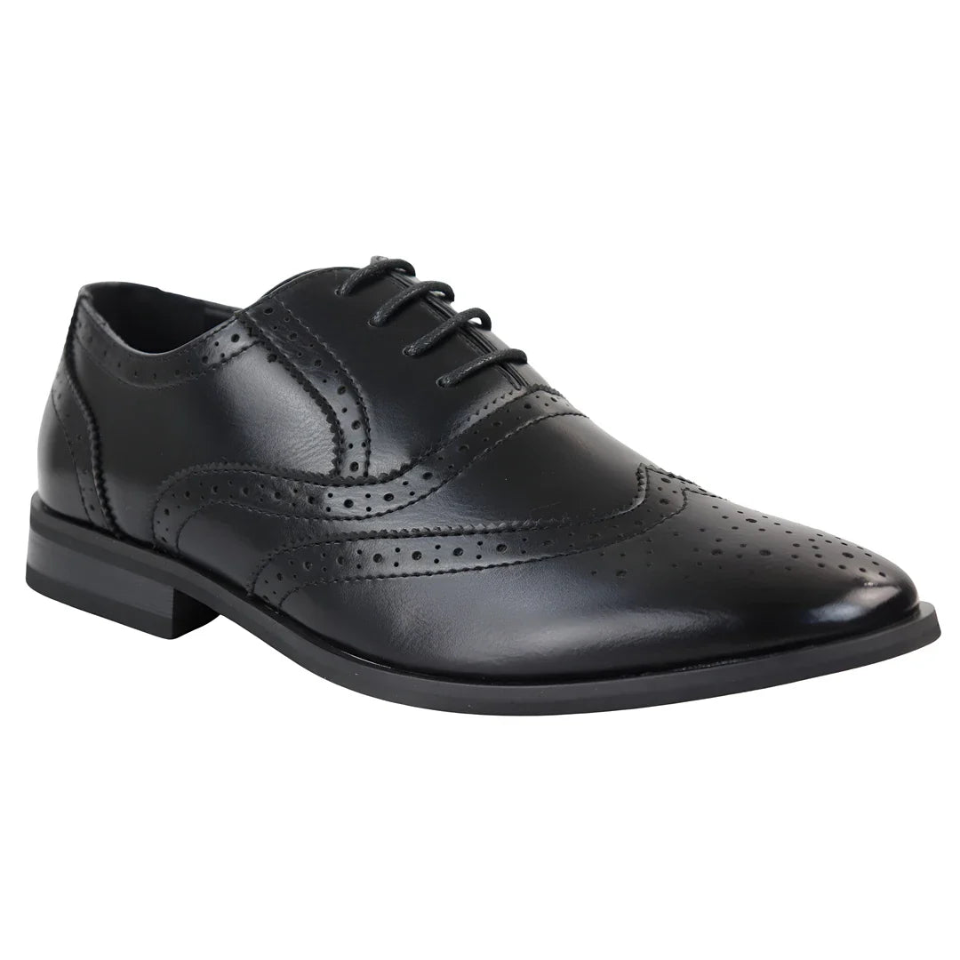 Sapatos Brogue Pretos Masculinos