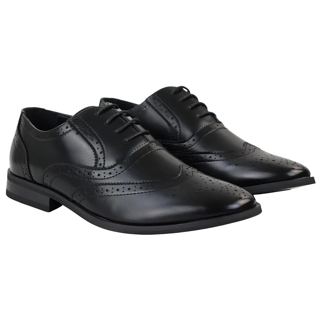Sapatos Brogue Pretos Masculinos