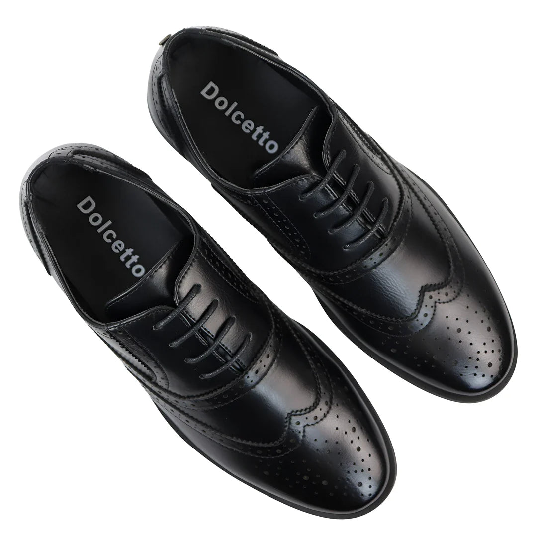 Sapatos Brogue Pretos Masculinos
