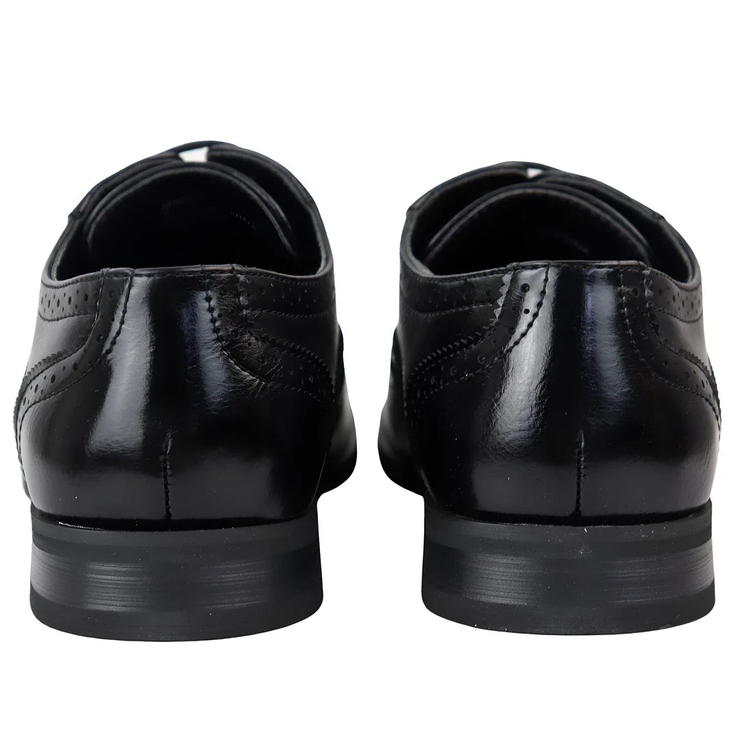 Sapatos Brogue Pretos Masculinos