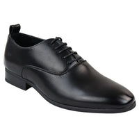 Sapatos Oxford Derby Pretos Masculinos com Cadarço