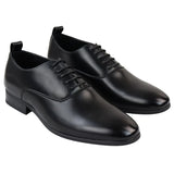 Sapatos Oxford Derby Pretos Masculinos com Cadarço