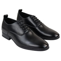 Sapatos Oxford Derby Pretos Masculinos com Cadarço