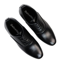 Sapatos Oxford Derby Pretos Masculinos com Cadarço