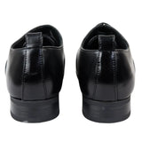 Sapatos Oxford Derby Pretos Masculinos com Cadarço