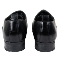 Sapatos Oxford Derby Pretos Masculinos com Cadarço