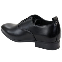 Sapatos Oxford Derby Pretos Masculinos com Cadarço