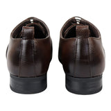 Sapatos Oxford Derby Marrons Masculinos com Cadarço