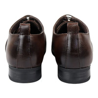 Sapatos Oxford Derby Marrons Masculinos com Cadarço