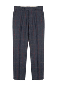 Madrid - Calças de tweed azul para homem