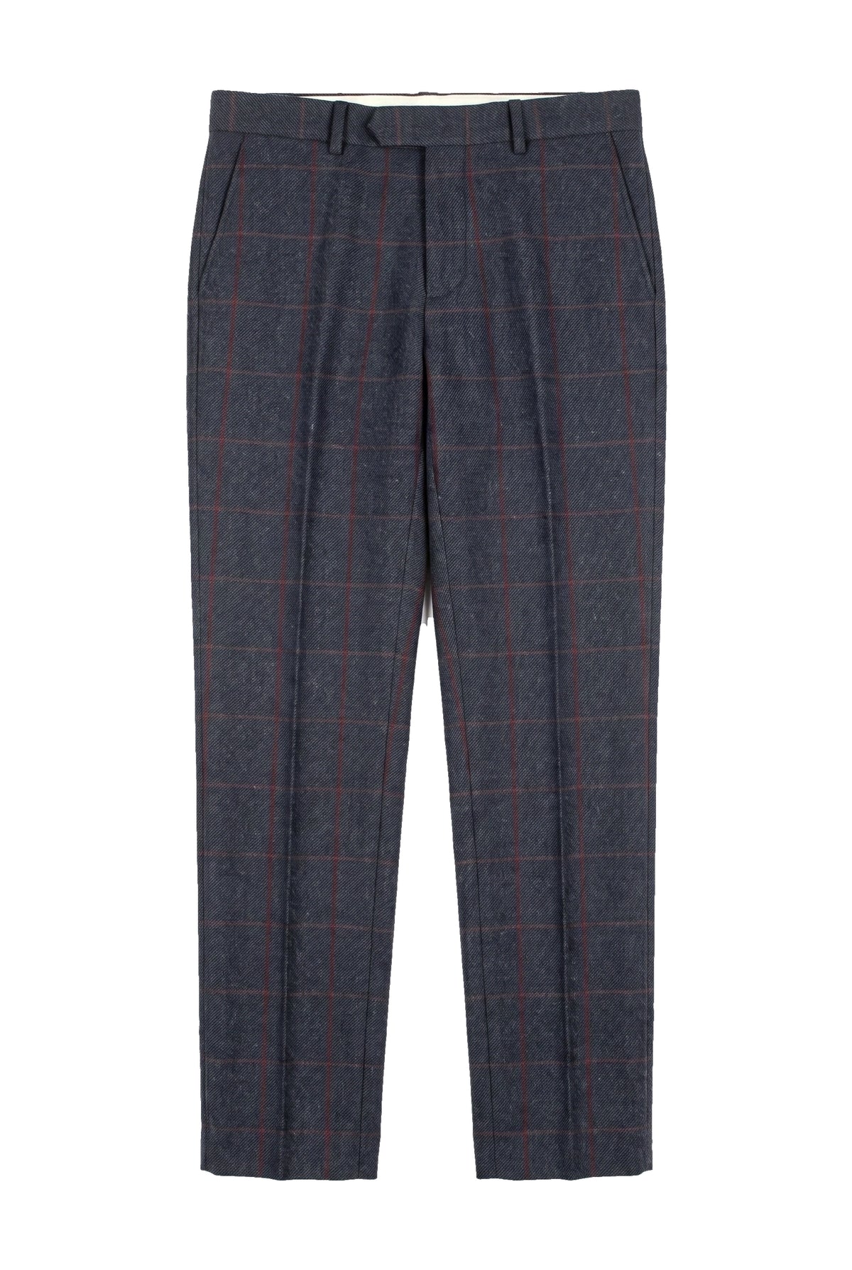 Madrid - Calças de tweed azul para homem