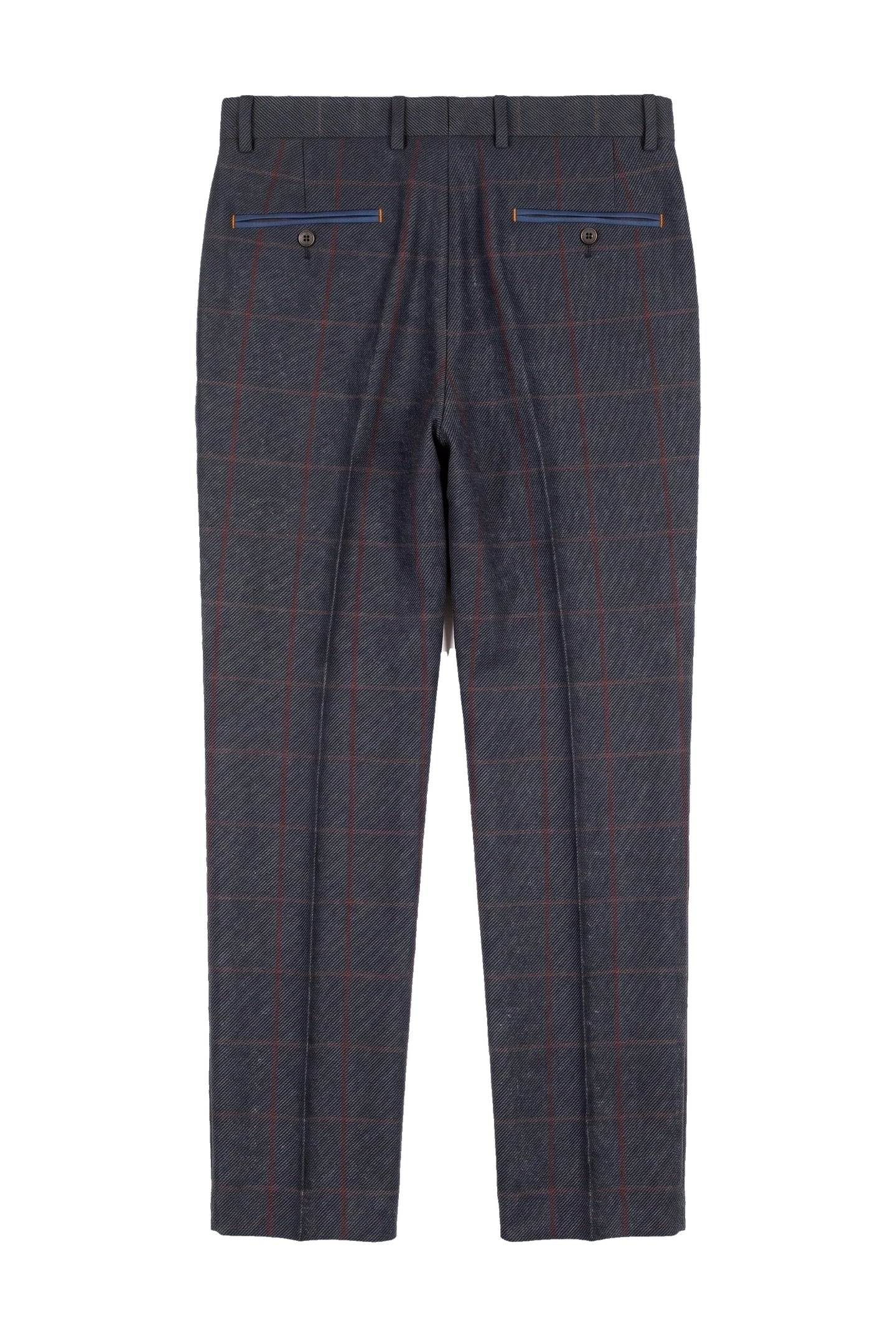 Madrid - Calças de tweed azul para homem