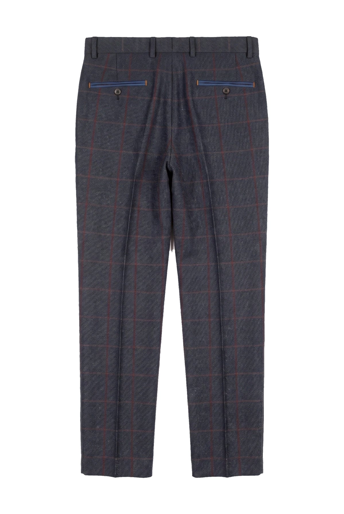 Madrid - Calças de tweed azul para homem