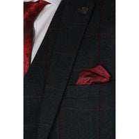 Madrid - Blazer masculino em tweed azul