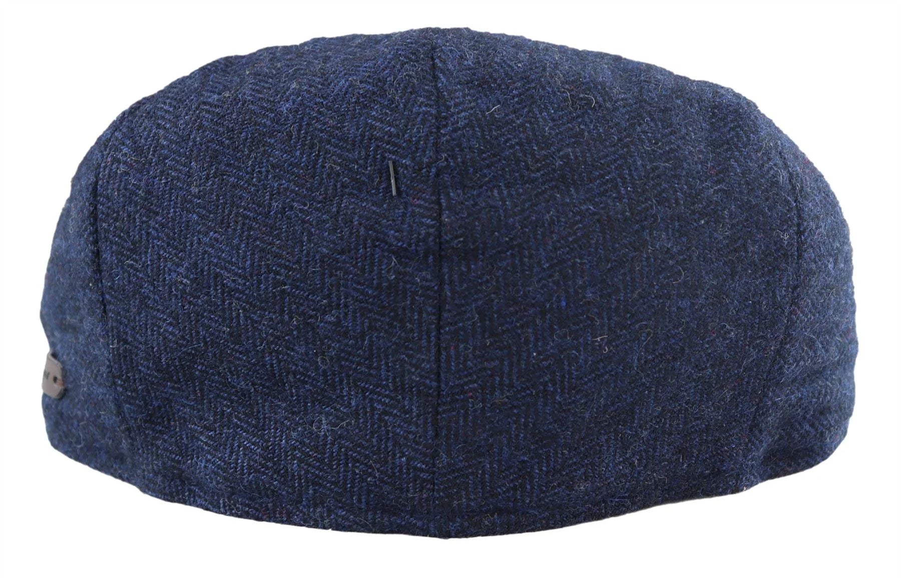 Boina masculina de lã espinha de peixe em tweed azul-marinho, clássica dos anos 1920, unissex, estilo Del Boy.