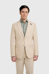 Malibu - Blazer masculino bege texturizado