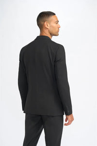 Malibu - Blazer masculino preto de corte ajustado