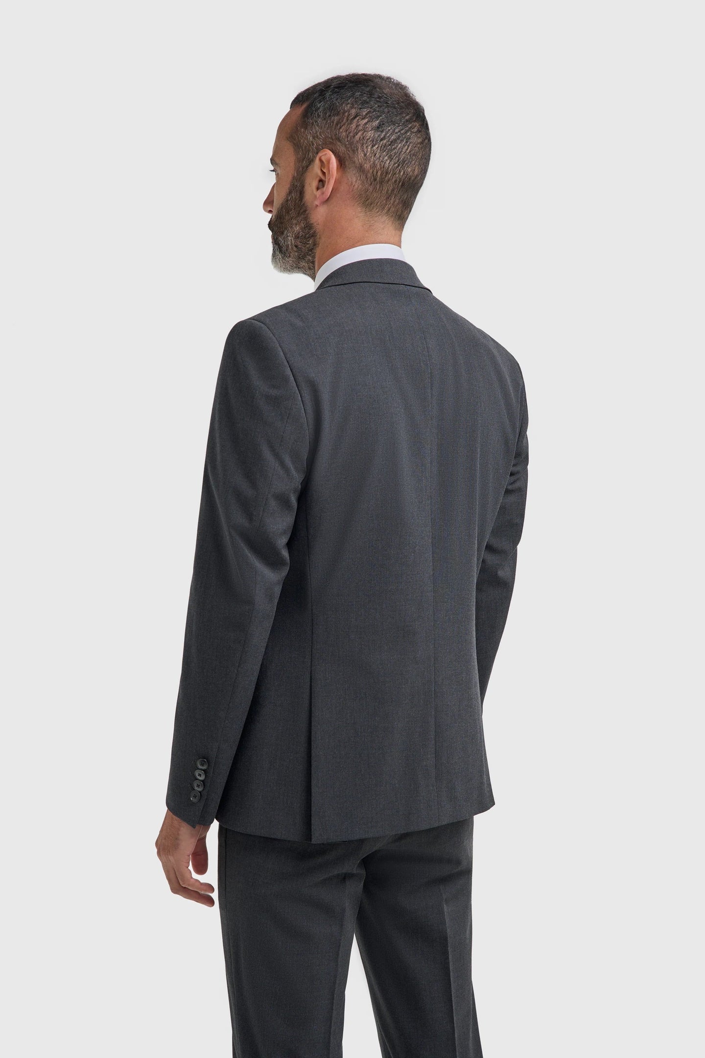 Malibu - Blazer masculino texturizado em tom carvão