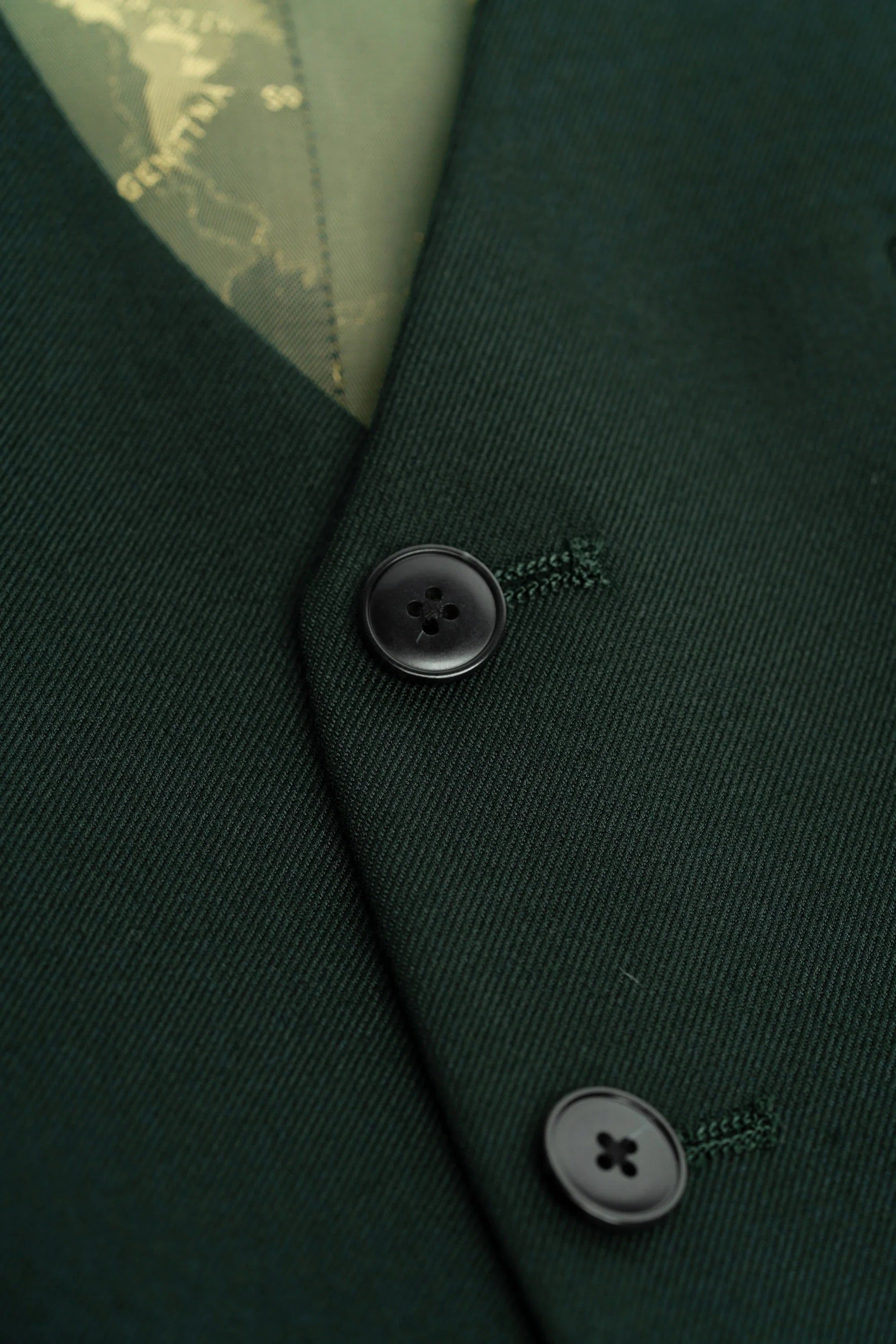Malibu - Terno masculino de 3 peças verde-floresta