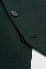 Malibu - Terno masculino de 3 peças verde-floresta