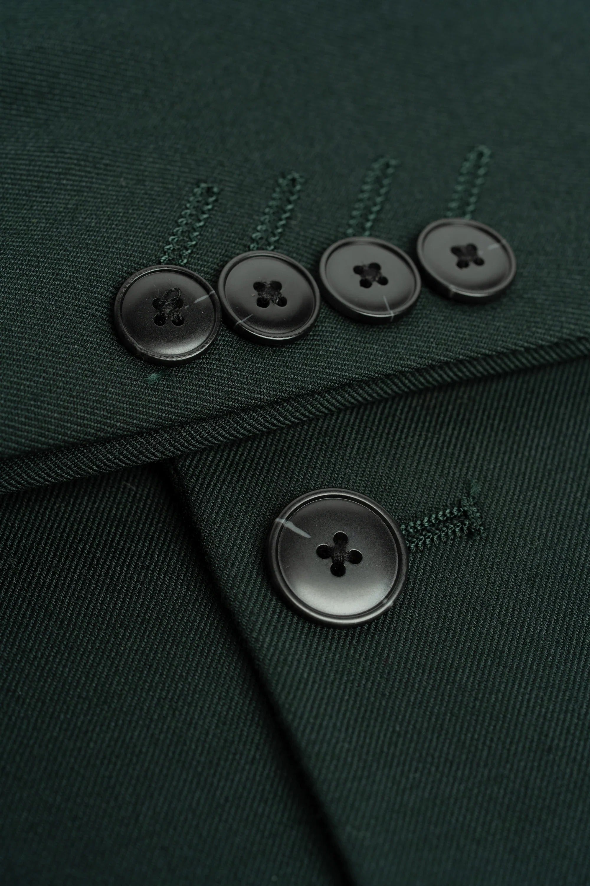 Malibu - Terno masculino de 3 peças verde-floresta