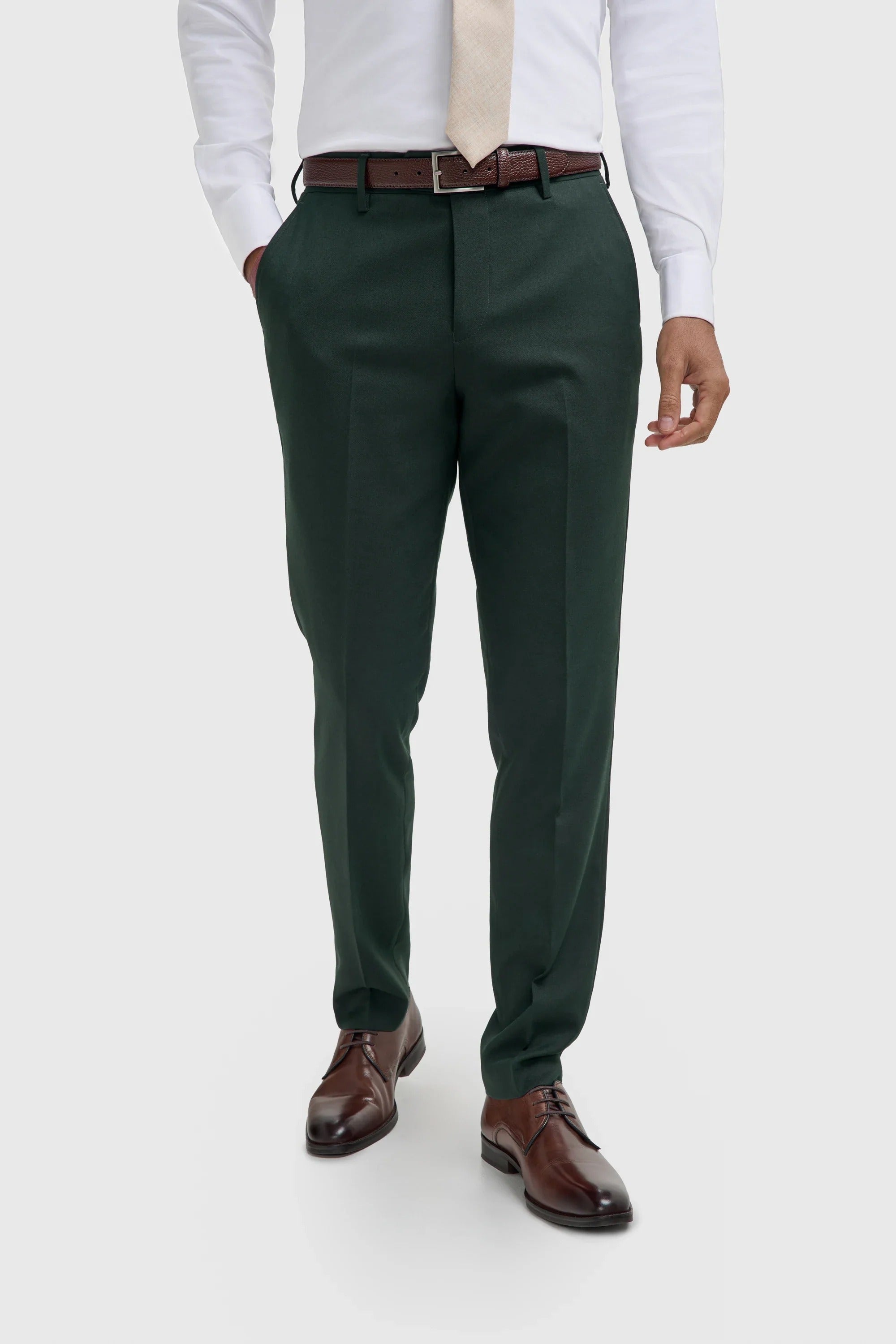 Malibu - Terno masculino de 3 peças verde-floresta