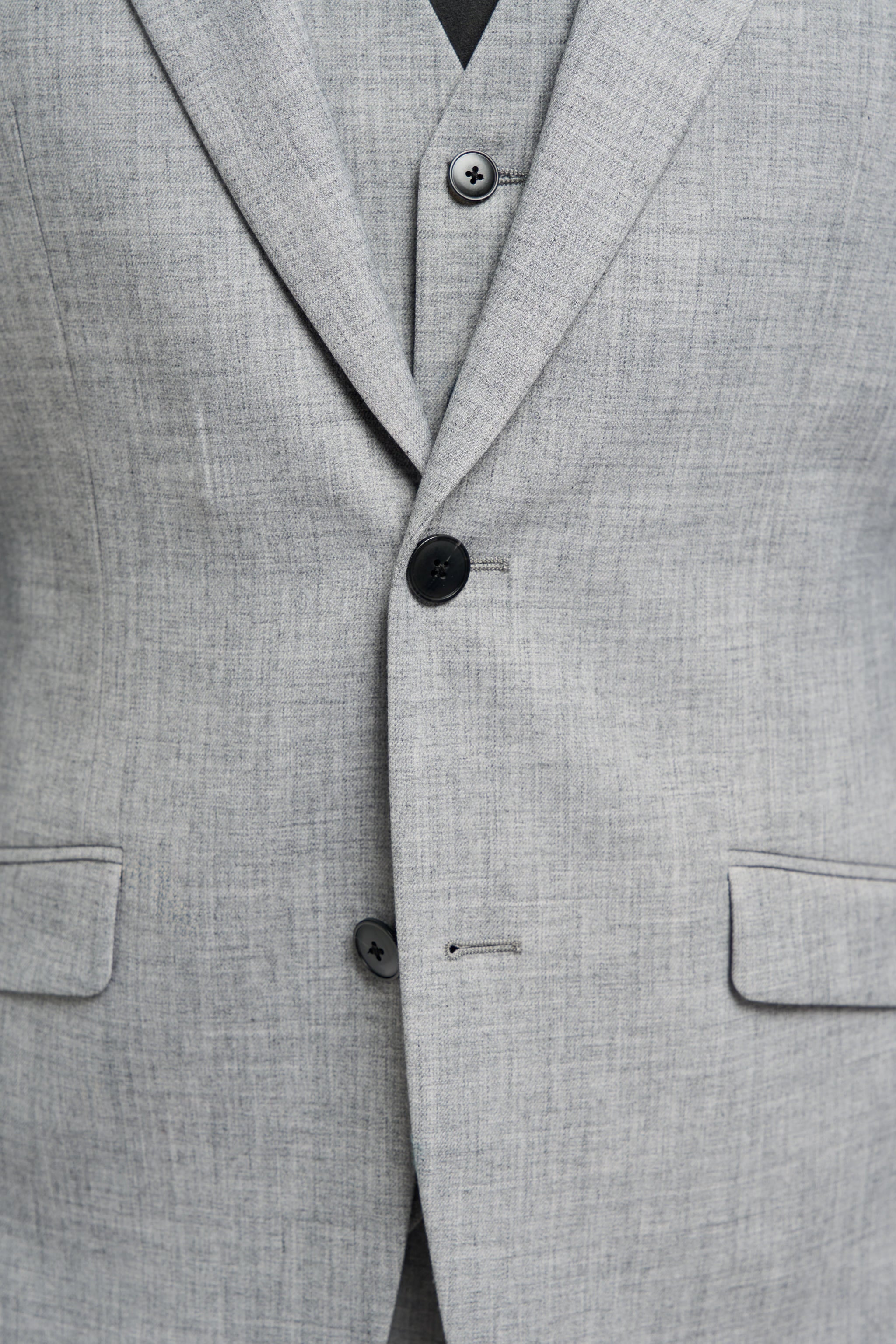 Malibu - Blazer masculino cinza de corte ajustado