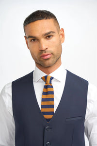 Malibu - Colete masculino azul-marinho com corte ajustado