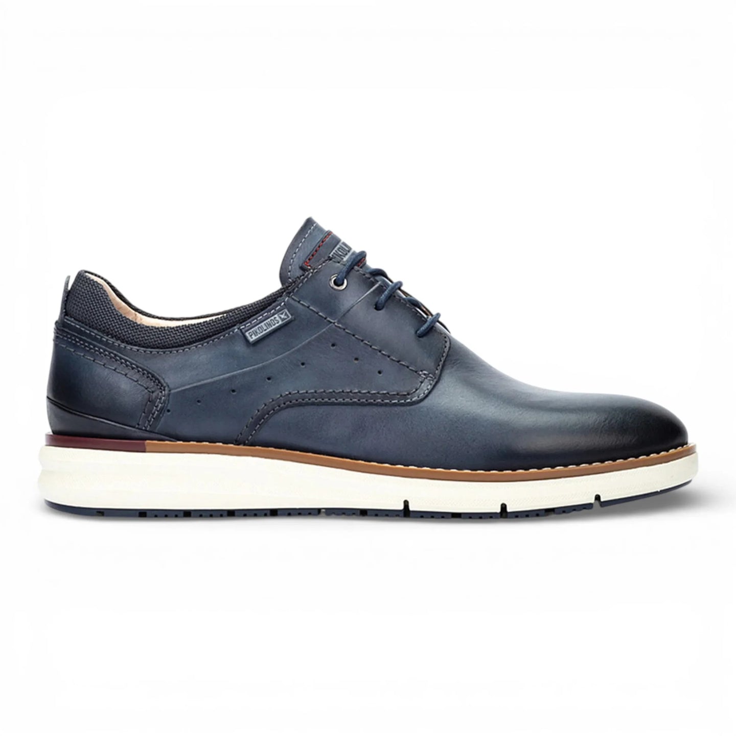 Manacor - Tênis Masculino Azul de Couro com Cadarço