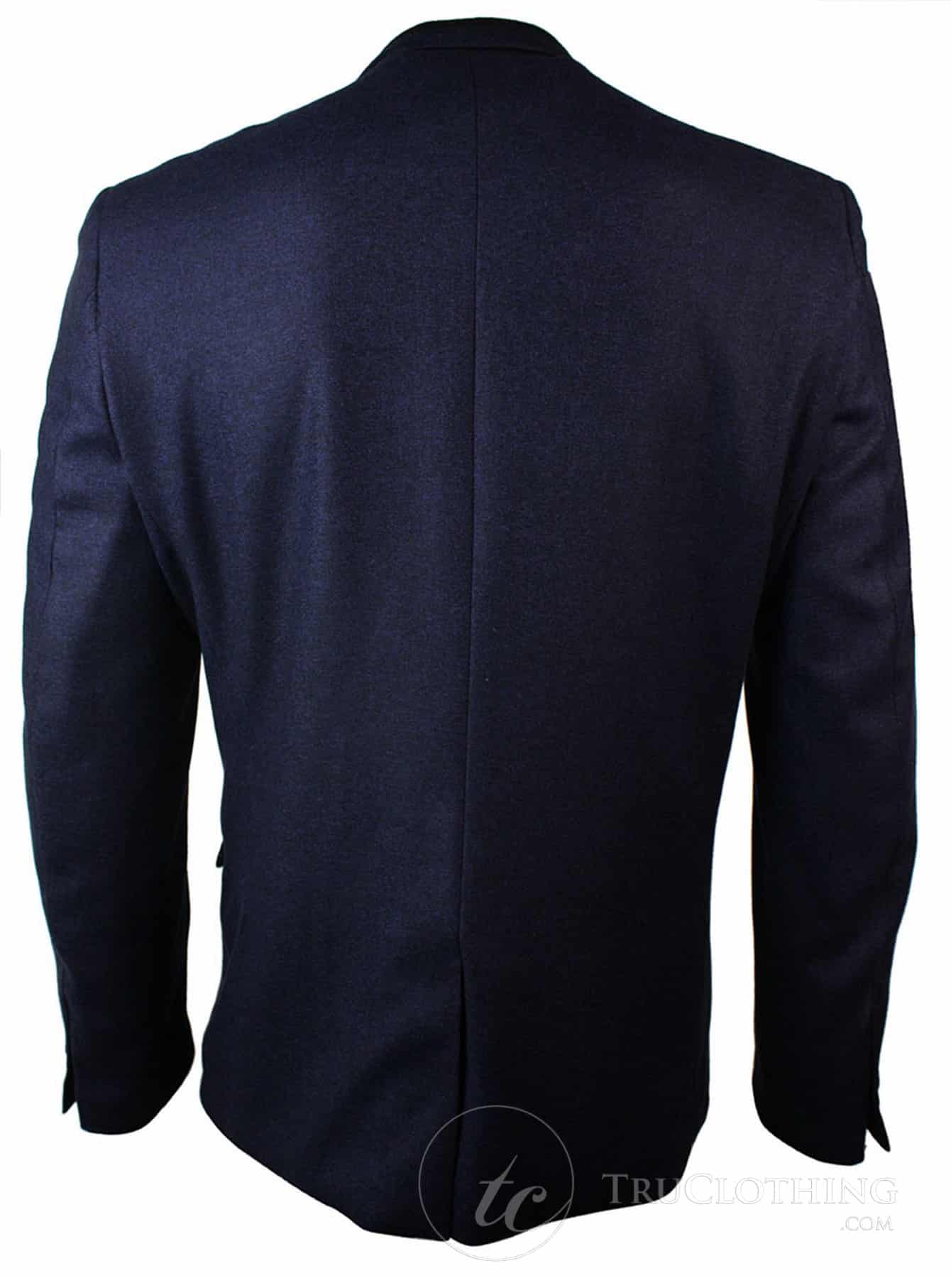 Blazer masculino vintage slim fit em tweed espinha de peixe violeta com detalhes pretos, estilo casual elegante - Roxo
