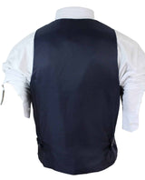 Colete masculino slim fit xadrez cinza, bege e marrom, estilo casual elegante, em tweed xadrez azul-marinho e cinza.