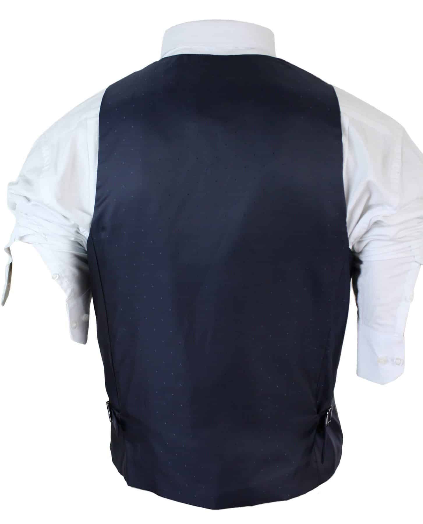 Colete masculino slim fit xadrez cinza, bege e marrom, estilo casual elegante, em tweed xadrez azul-marinho e cinza.