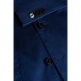 Mario - Blazer elegante azul de verão masculino