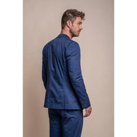 Mario - Blazer elegante azul de verão masculino