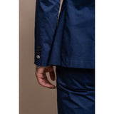 Mario - Blazer elegante azul de verão masculino