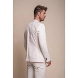 Mario - Blazer masculino elegante de verão na cor creme
