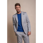 Mario - Blazer masculino azul claro de verão