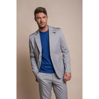 Mario - Blazer masculino azul claro de verão