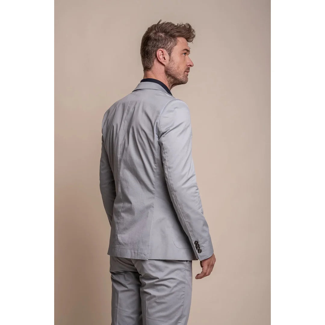 Mario - Blazer masculino azul claro de verão
