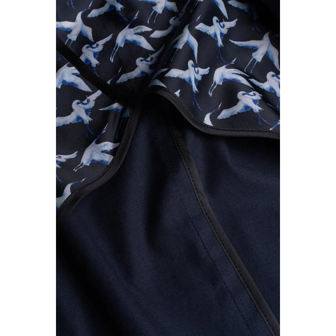 Mario - Blazer clássico de verão masculino azul-marinho