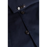Mario - Blazer clássico de verão masculino azul-marinho