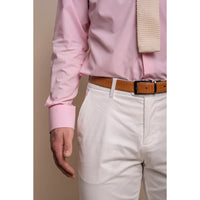 Mario - Calças de Verão Elegantes Masculinas na Cor Creme