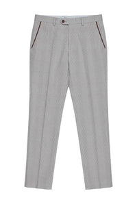 Calça xadrez bege masculina Mark