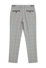 Calça xadrez bege masculina Mark